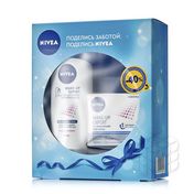 Женский Подарочный набор Nivea " Нежное увлажнение " ( дезодорант - антиперспирант " Эффект пудры " 150мл + гель для душа " Увлажнение и забота " 250мл )