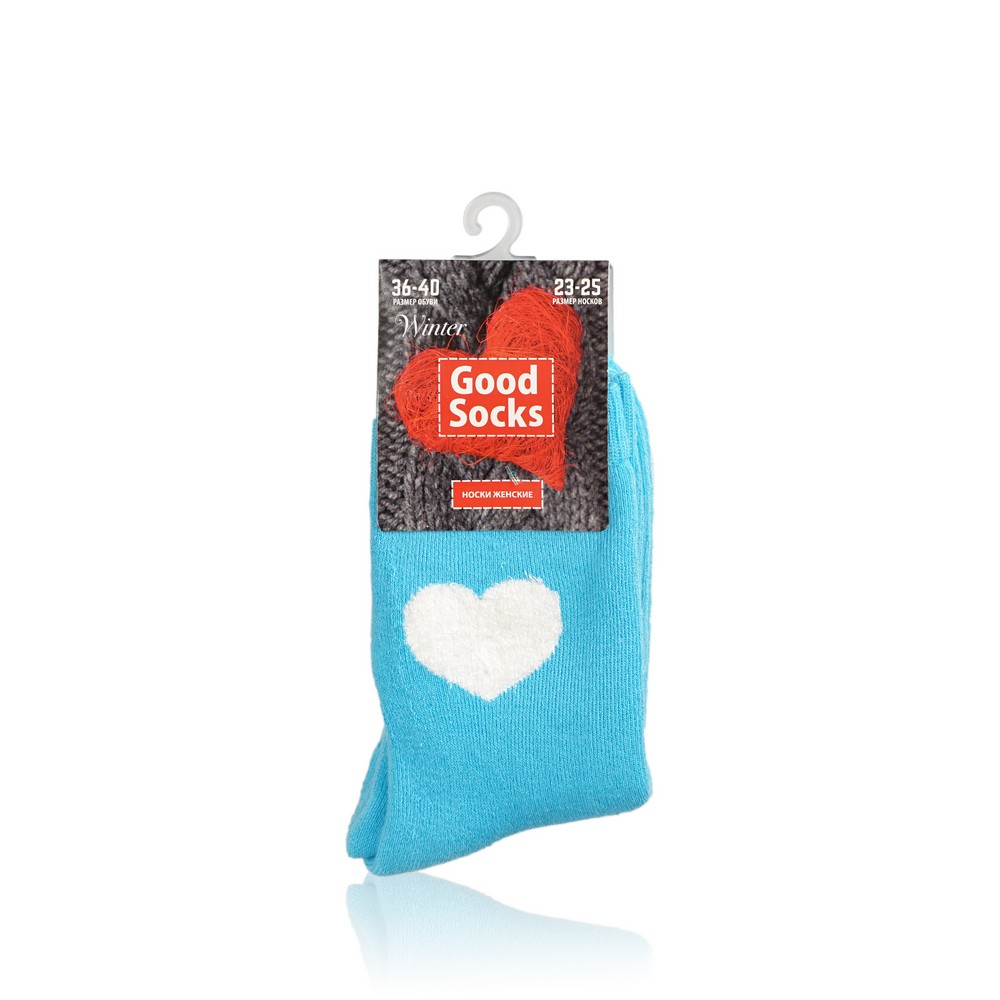 

Женские носки Good Socks AW 19/11, WAT81266-28 " Сердечко " махровые с рисунком
