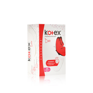Ежедневные прокладки Kotex Lux SuperSlim Deo мультиформ 50шт + 10шт в подарок