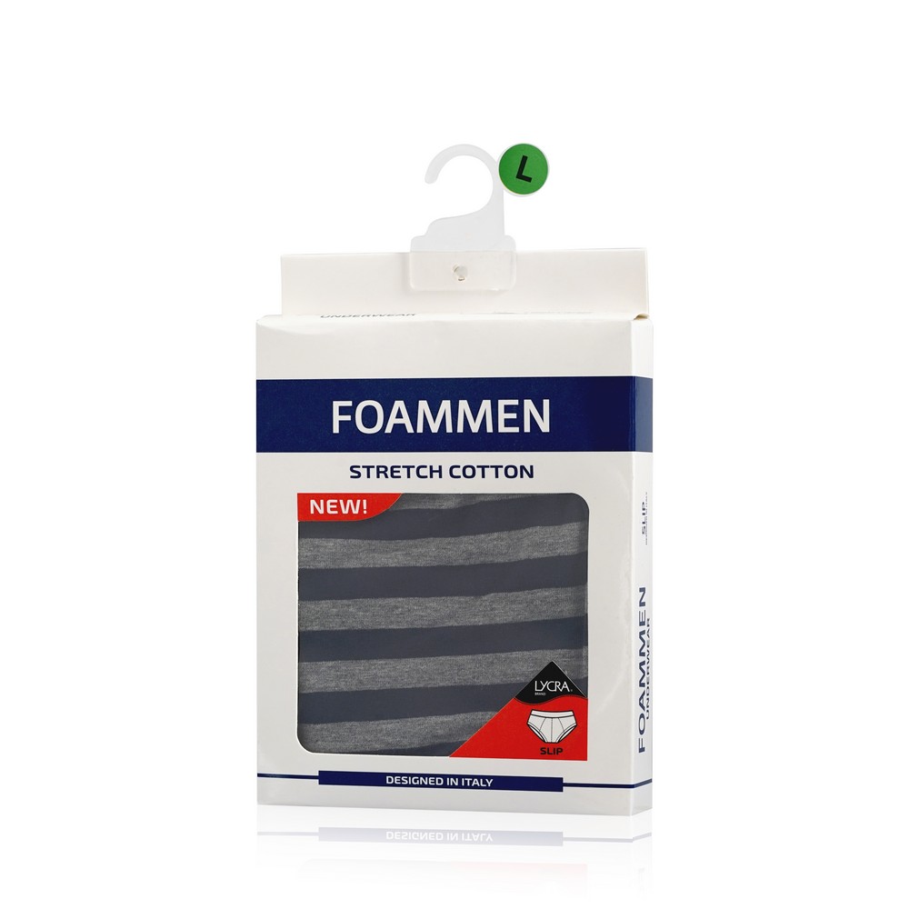 

Мужские трусы - слипы Foammen Fo80502-1 серые L