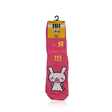 Женские махровые носки Home Line Esli " Заяц " , р.25