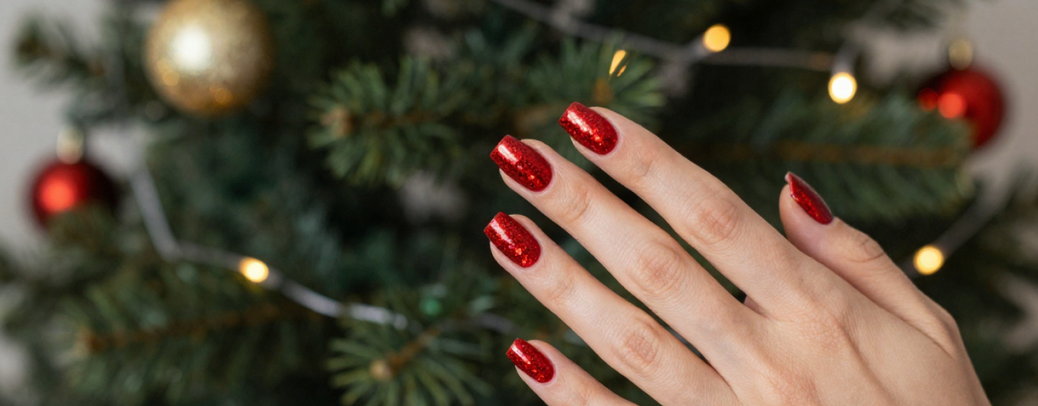 Тренды новогоднего маникюра 2026 .