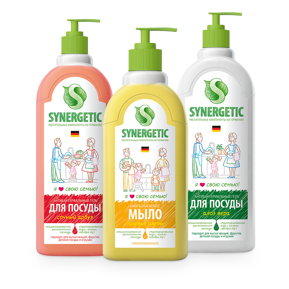 Набор Synergetic «Для мытья посуды»