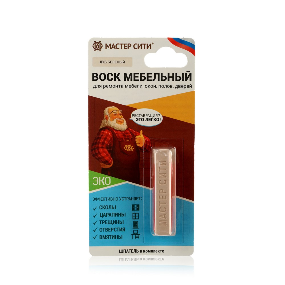 

Воск мебельный мягкий Мастер Сити , Дуб Беленый 16г