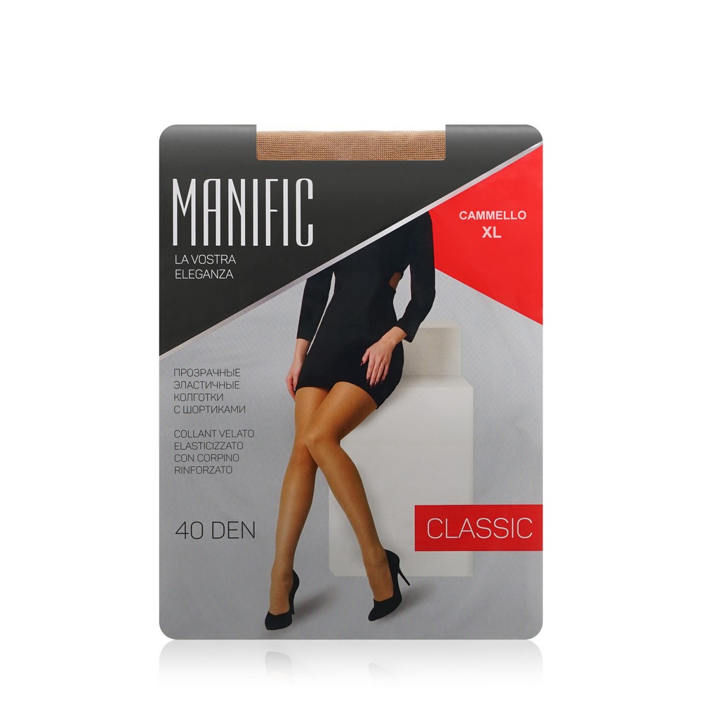 Женские колготки Manific Classic 40den cammello 5 размер