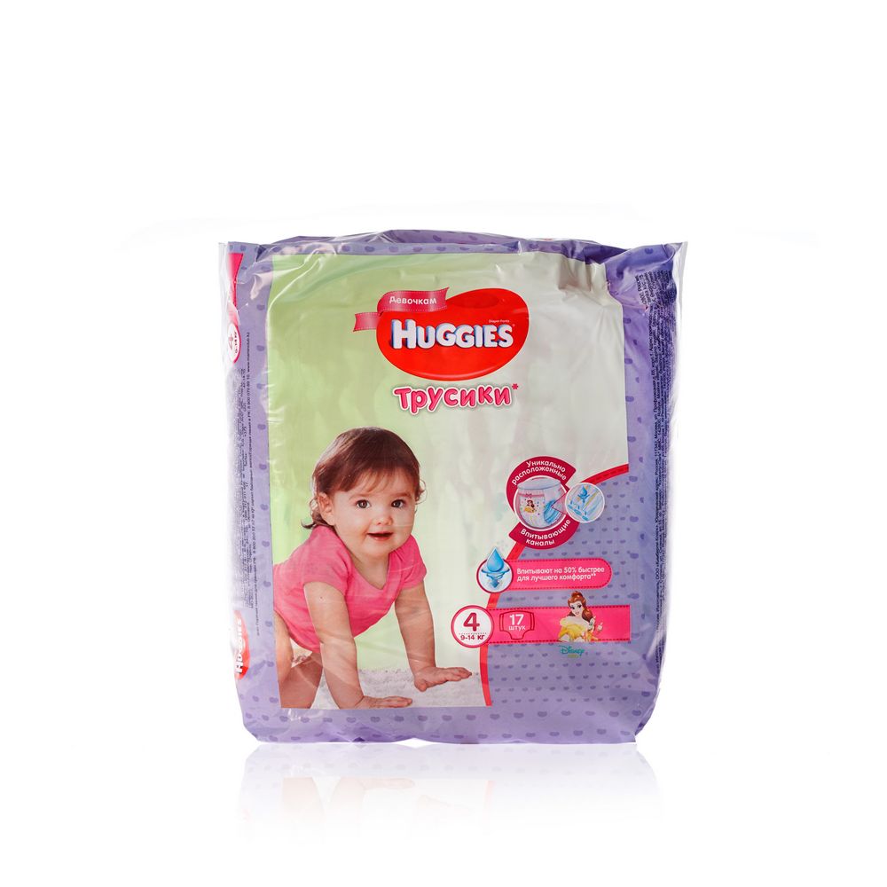 

Трусики - подгузники Huggies Little Walkers для девочек 9-14кг 17шт