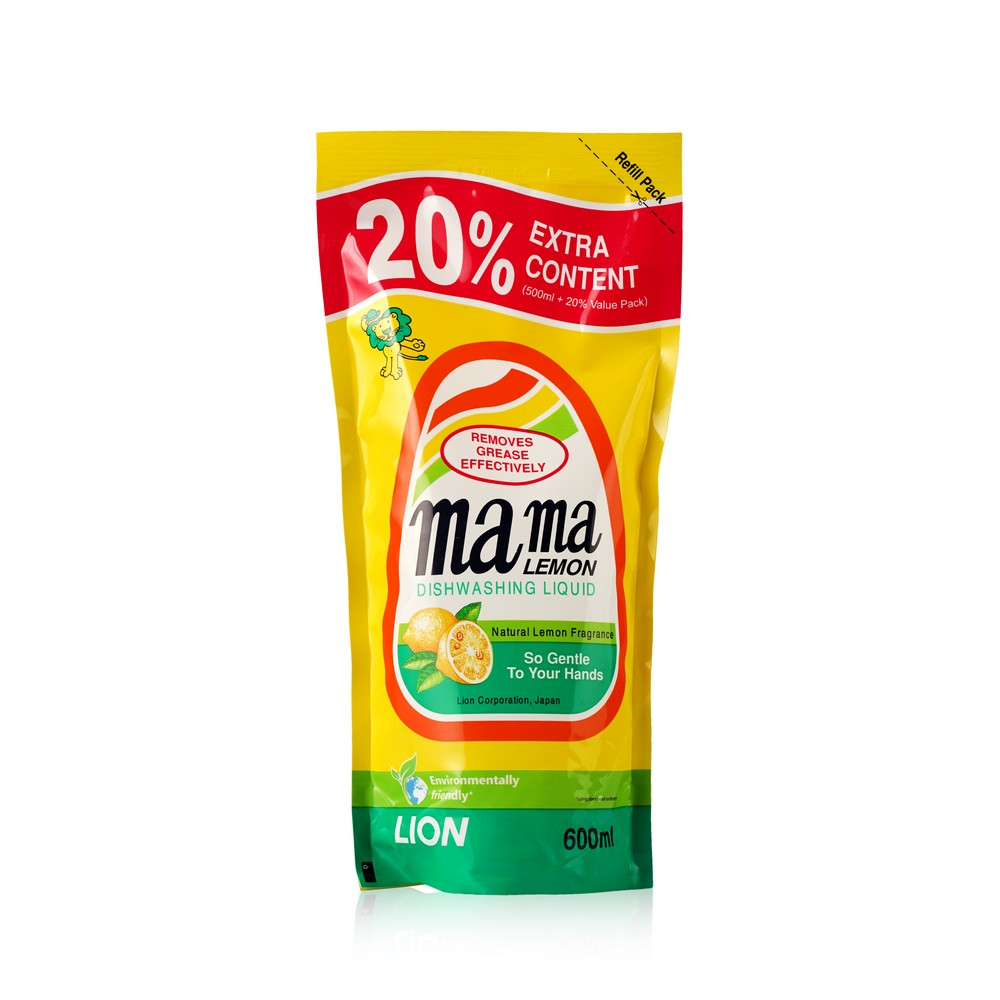 

Гель Mama Lemon для мытья посуды с ароматом лимона 600мл