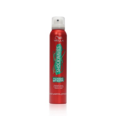 Сухой шампунь для волос Wella Shockwaves " Style Refresh & Root Revival " 180мл
