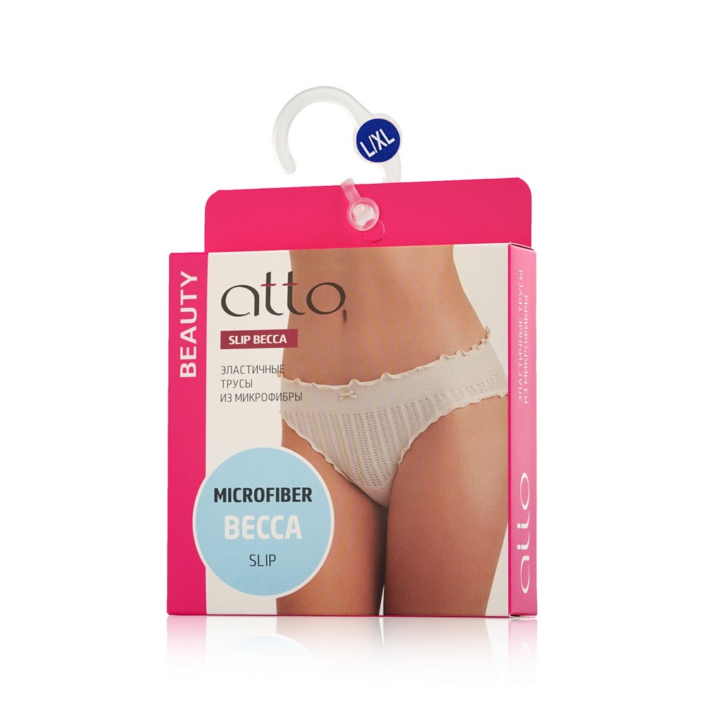 

Женские трусы - слипы Atto Becca из микрофибры ванильные L/XL