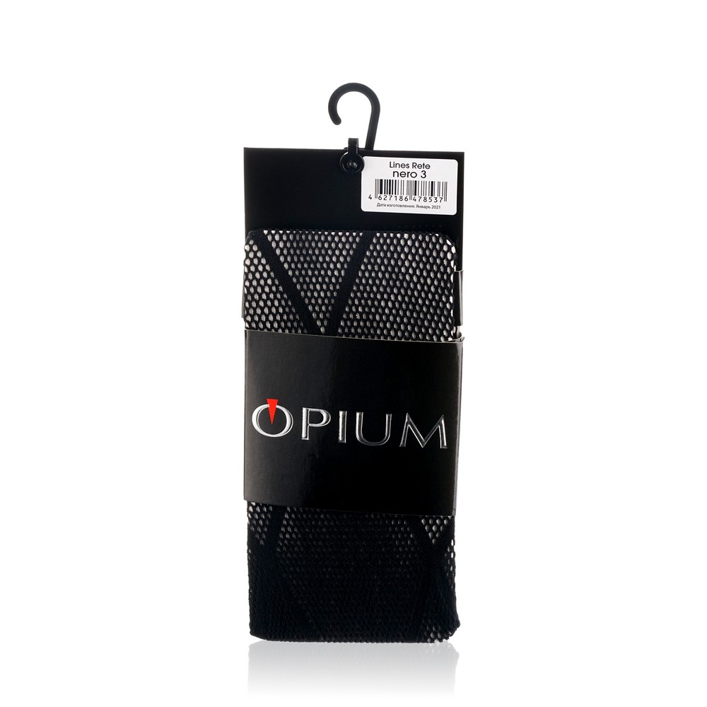 

Женские колготки с рисунком Opium Lines Rete Nero 3 размер