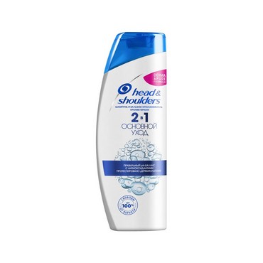 Шампунь и бальзам - ополаскиватель 2 в 1 Head and Shoulders Основной уход против перхоти для нормальных волос 400мл