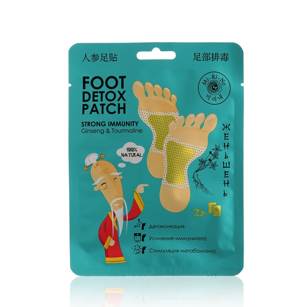 

Детокс - патчи для ног Mi-Ri-Ne Foot Detox Patch с женьшенем 2шт