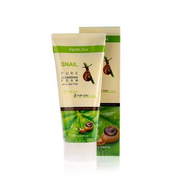 Пенка FarmStay для умывания " Snail Pure Cleansing Foam " очищающая , с экстрактом улитки 180мл