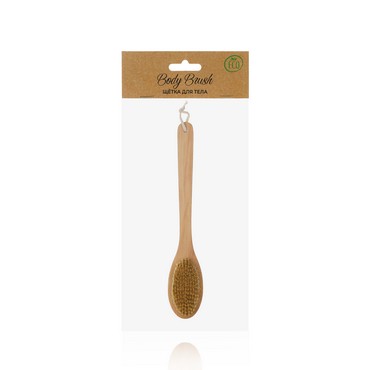 Щетка для тела деревянная Body Brush с длинной ручкой