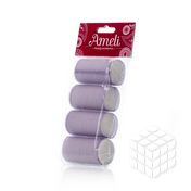 Бигуди-липучки Ameli с поролоном для завивки волос 2,5*6см 4шт