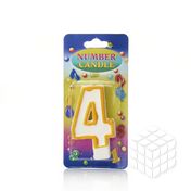 Свеча - цифра Балтик Трейд для торта " 4 "