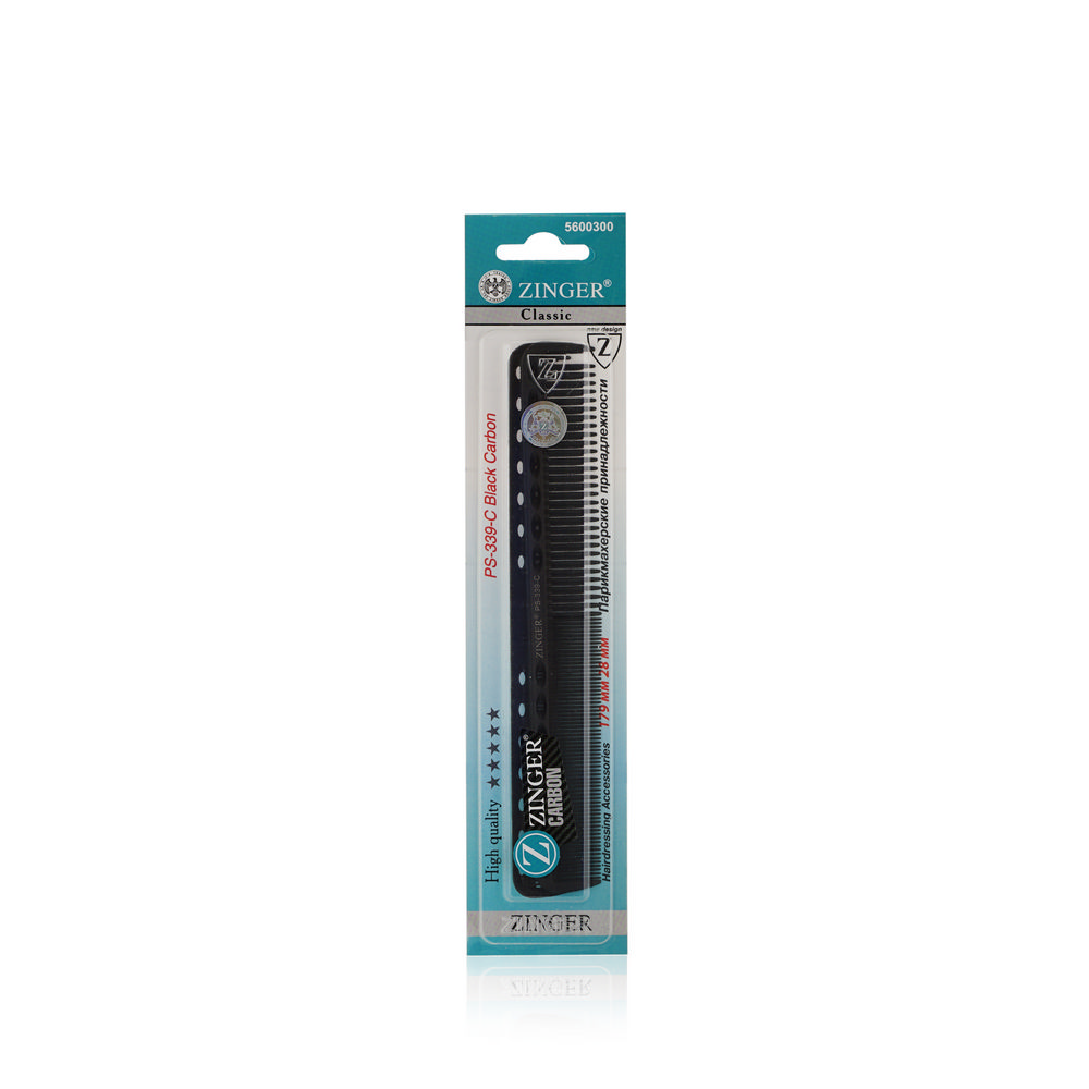 

Расческа - гребень для волос Zinger Black Carbon PS-339-C