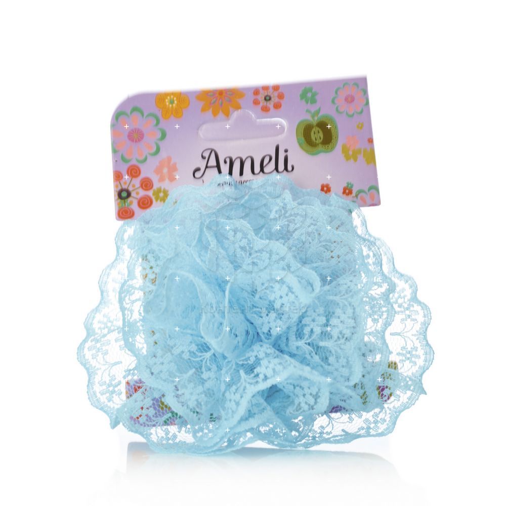 Заколка для волос Ameli с декором , Голубая