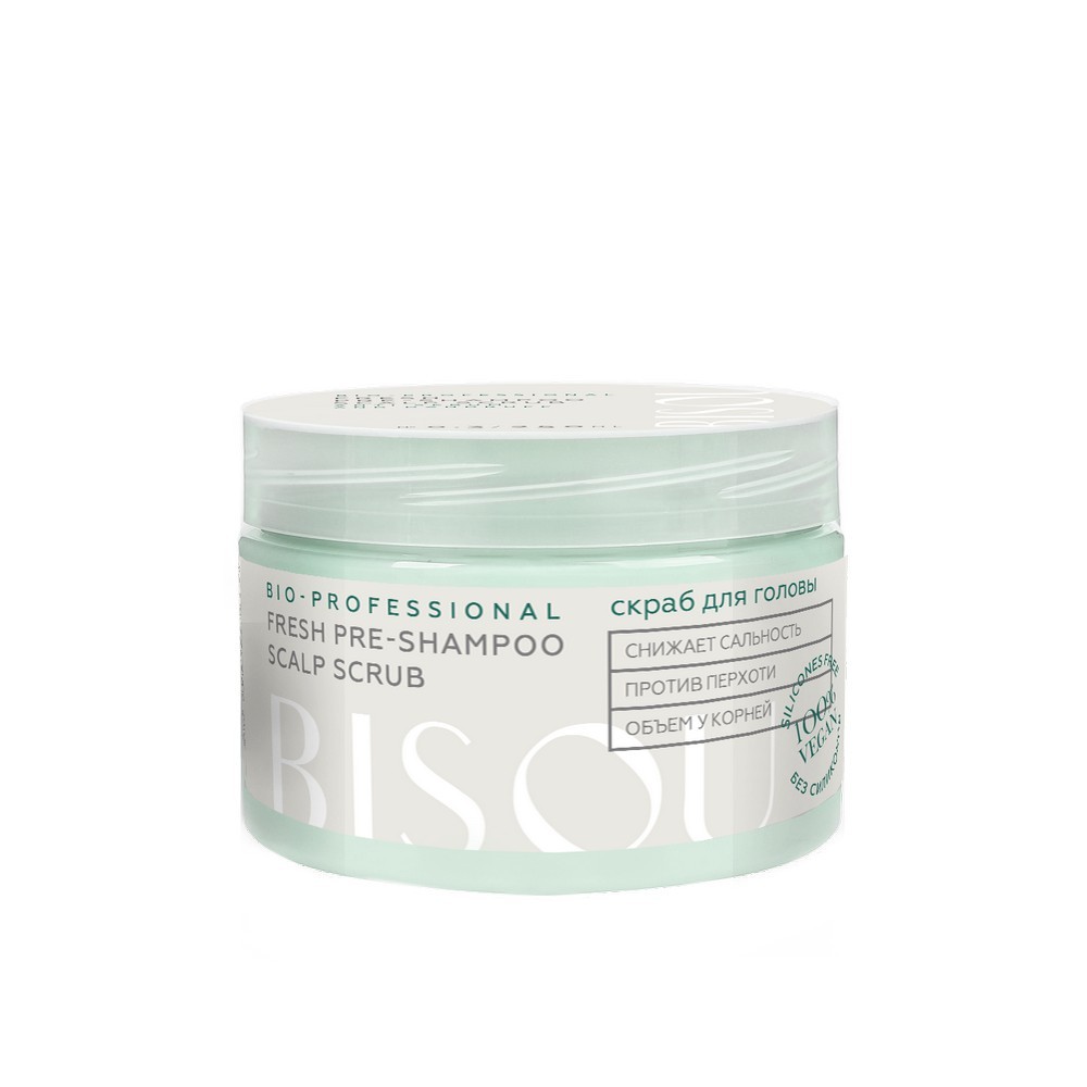 

Скраб для кожи головы Bisou Bio-professional " Fresh pre-shampoo scalp scrub " 250мл