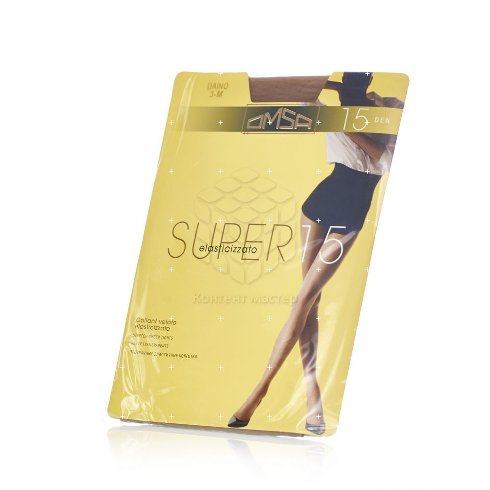 

Женские колготки Omsa Super 15den Daino 3 размер