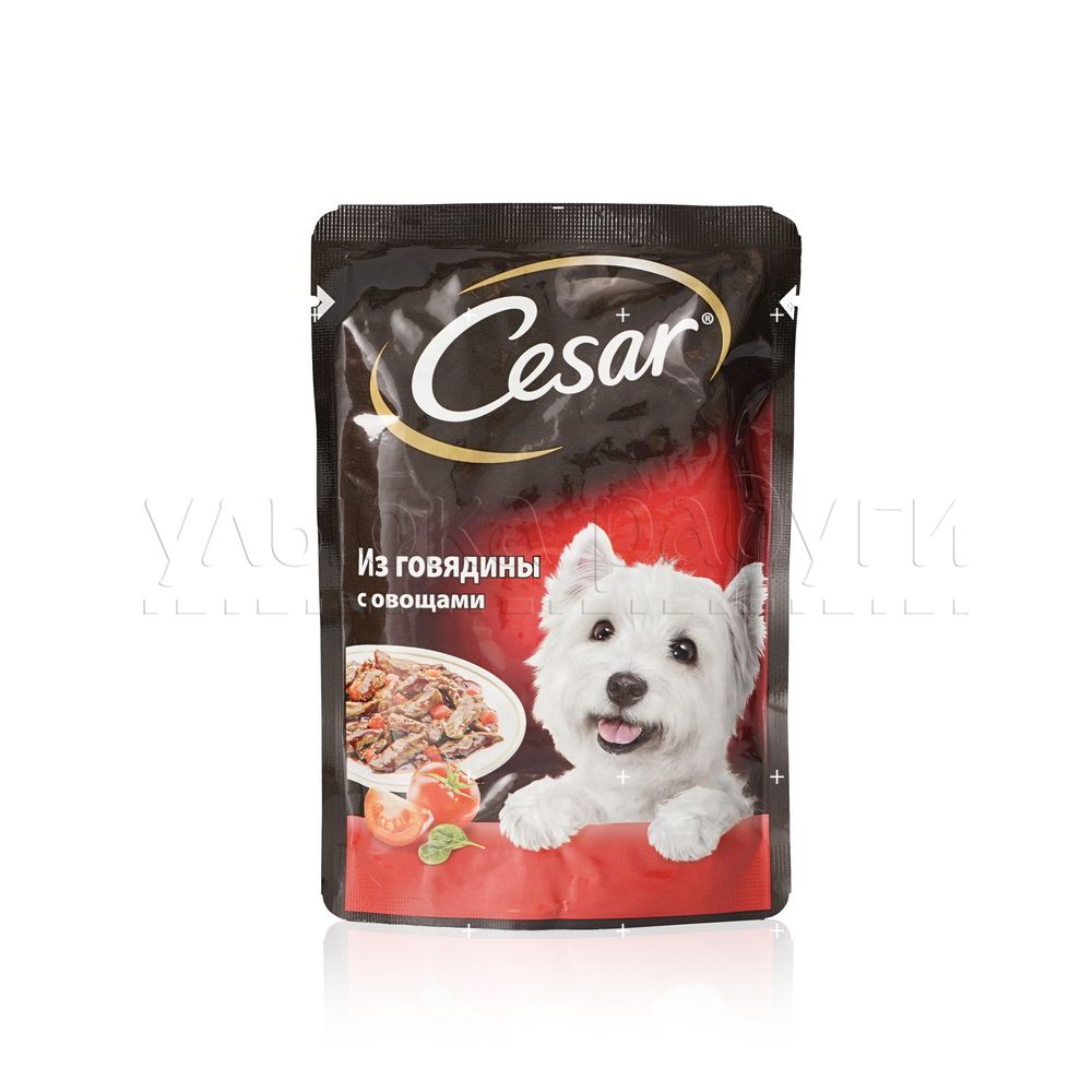 

Корм для собак Cesar с говядиной и овощами 100г