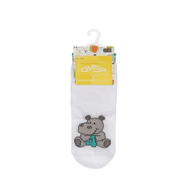 Детские носки Omsa Kids Цифры Bianco р.27-30