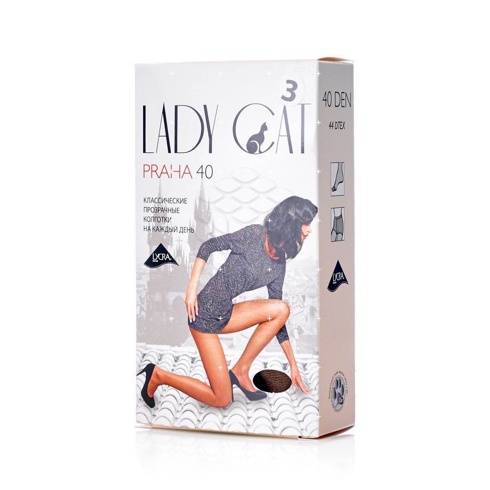 

Женские колготки Lady Cat Praha 40den Дымчатый 3 размер