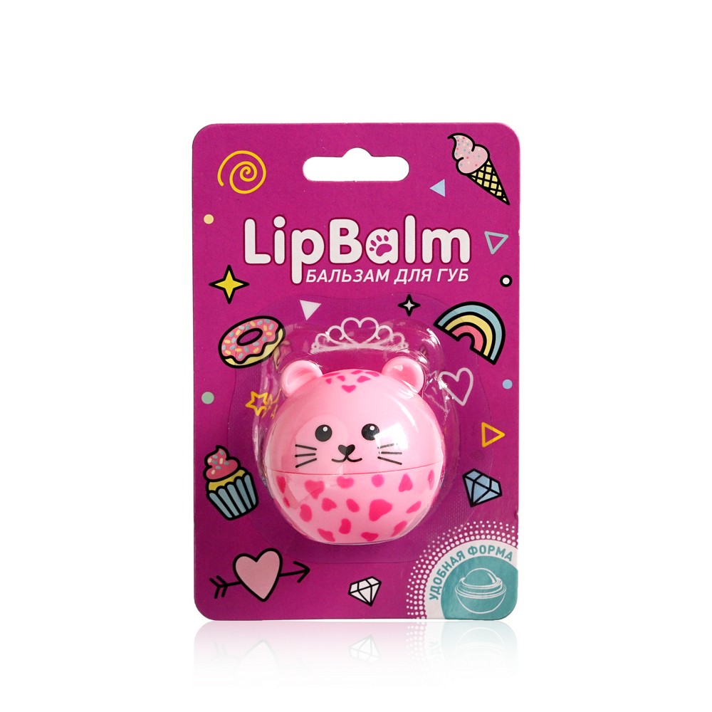 

Бальзам для губ Lip Balm " Леопард " с ароматом клубники 6,5г