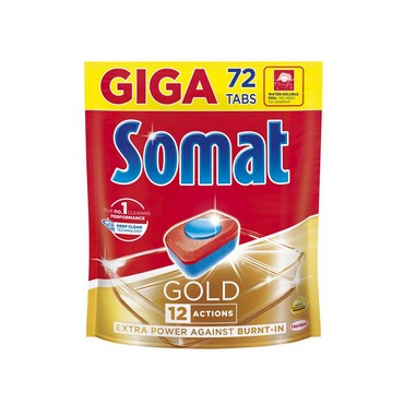Таблетки для посудомоечных машин Somat Gold дой-пак 72шт