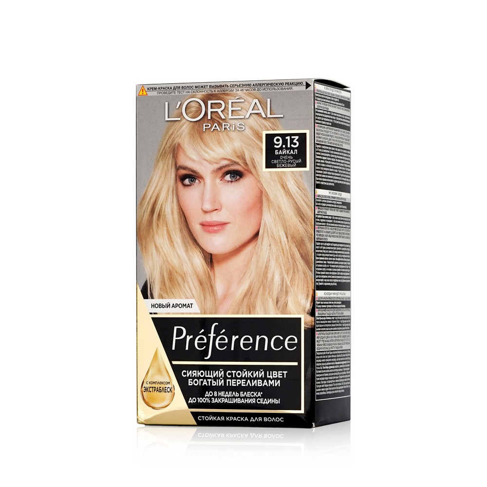 

Краска L`Oreal Paris Preference стойкая для волос 9.13 Байкал