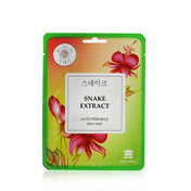 Маска для лица Mi-Ri-Ne Snake Extract тканевая , разглаживающая 23г