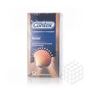 Презервативы Contex " Relief " с ребрами и точками 12шт