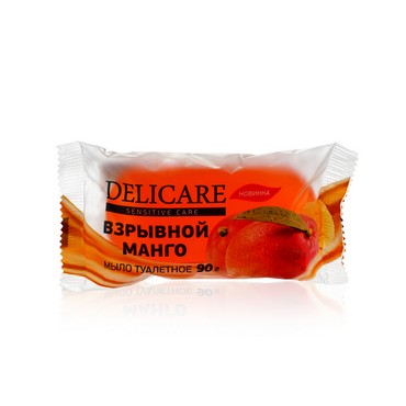 Туалетное мыло Delicare прозрачное " Манго " 90г