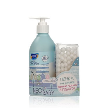 Детская пенка для купания и подмывания Солнце и луна Neo Baby