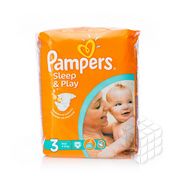 Подгузники Pampers Sleep & Play для детей Midi 4-9кг 16шт