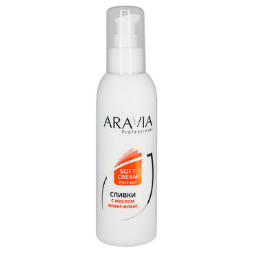 Сливки для тела Aravia Professional для восстановления pH кожи после депиляции , с маслом иланг-иланг 150мл