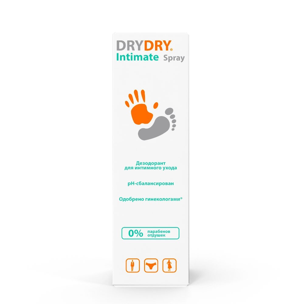 

Дезодорант - спрей для интимного ухода Dry Dry Intimate Spray универсальный 50мл