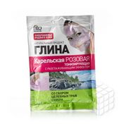 Тонизирующая глина ФИТОкосметик " Карельская розовая " со сбором целебных трав севера 75г