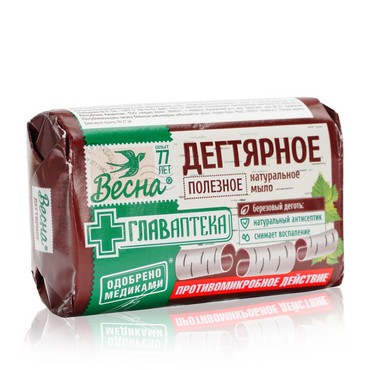 Натуральное мыло Весна " дегтярное " 90г