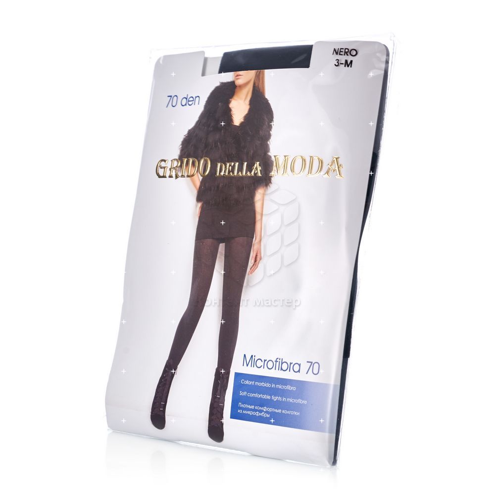 

Женские колготки Grido della Moda Velour из микрофибры 70den черные 3 размер