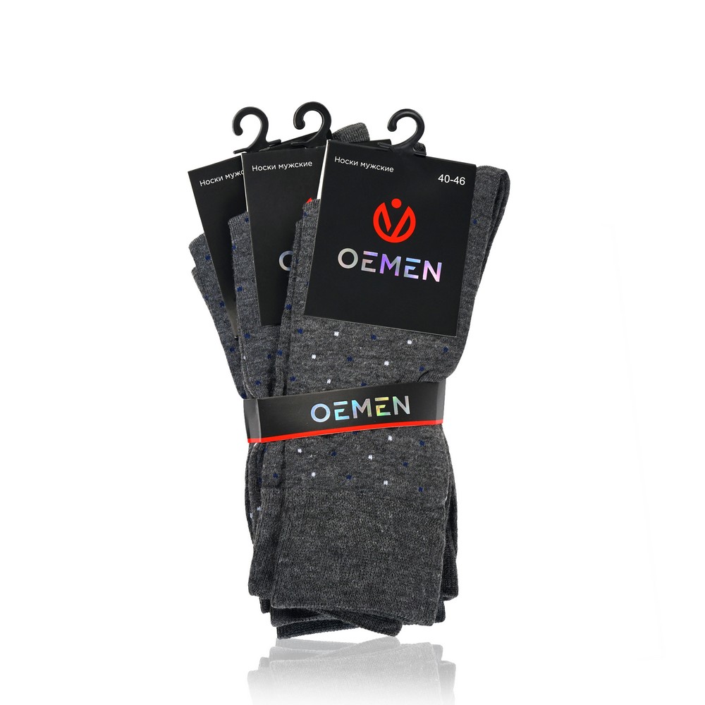 

Мужские носки Oemen VM200-4 , Серый , р.40-46 , 3 пары