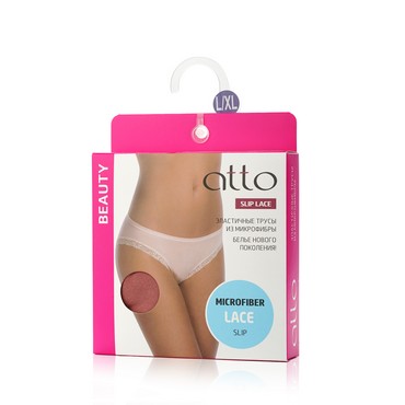 Женские трусы Atto Lace slip vita alta Пепельная роза L/XL