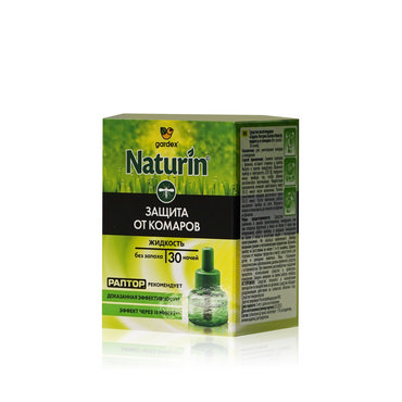 Жидкость для фумигатора Gardex Naturin " защита от комаров " 30 ночей , без запаха , 100 мл