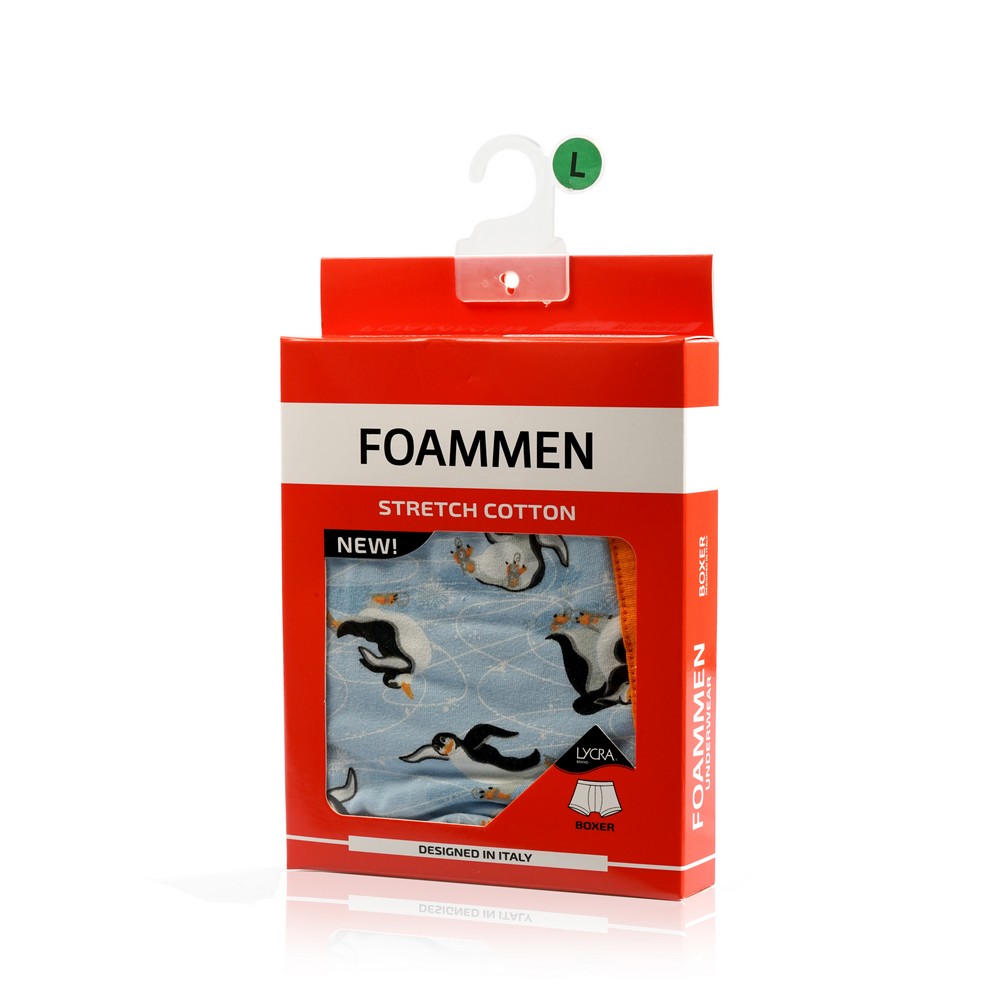 

Мужские трусы - боксеры Foammen F080901 , черные , L