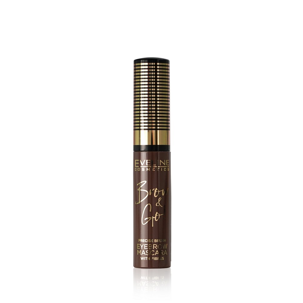 

Стойкая тушь для бровей Eveline Brow & Go! с микрофиброй 01 Medium brown 6мл