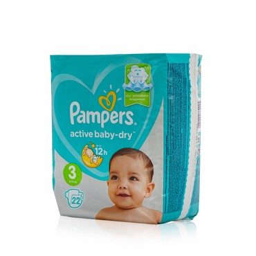 Подгузники для детей Pampers Active Baby-dry 3 6-10кг 22шт