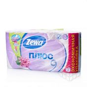 Туалетная бумага Zewa Плюс 2х-слойная " Аромат сирени " 8шт