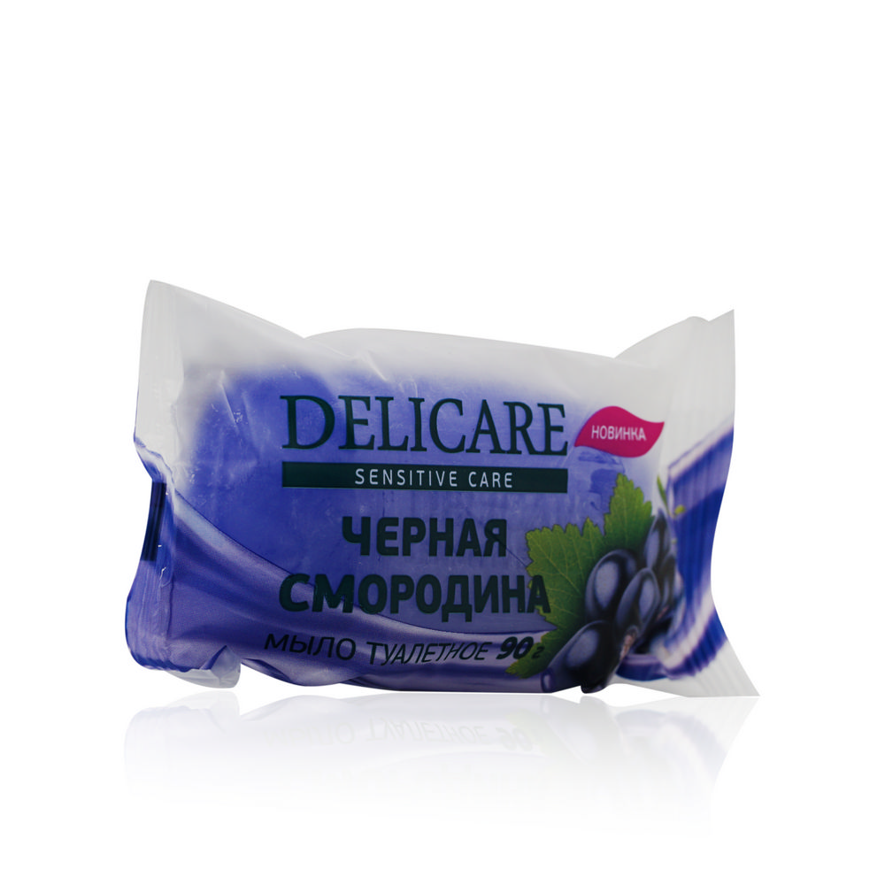 

Туалетное мыло Delicare глицериновое " Черная смородина " 90г