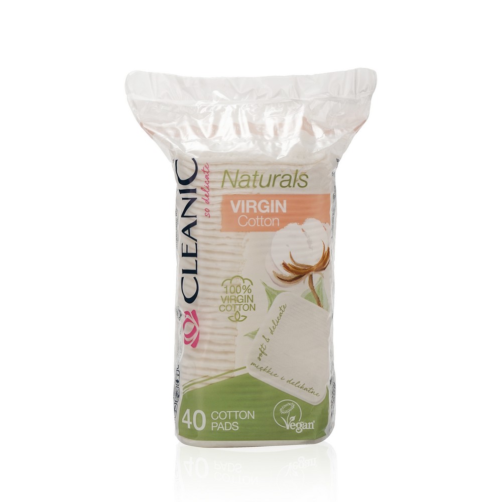 

Ватные диски Cleanic Naturals " Organic Cotton " , овальные , 40шт