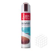 Краска - восстановитель Silver для обуви из замши , нубука и текстиля 3 в 1 с каучуковой щеткой , коричневая 250мл